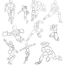 Action Poses Drawing