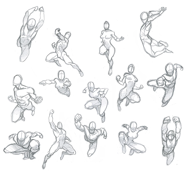 Action Poses Drawing Amazing Sketch