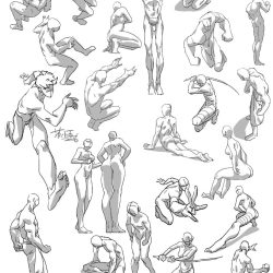 Action Poses Drawing Art