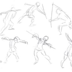 Action Poses Drawing Creative Style