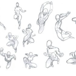 Action Poses Drawing Image