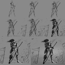 Action Poses Drawing Sketch