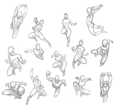 Action Pose, Athletic Posture, Energetic Position, Motion Capture, Dynamic Stance Drawing