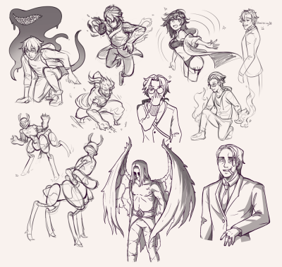 Action Poses, Dramatic Angles, Energetic Movements, Dynamic Stances, Expressive Gestures Drawing