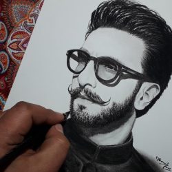 Actor Drawing Amazing Sketch