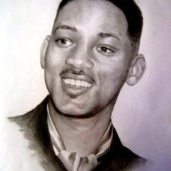 Actor Will Smith Drawing Stunning Sketch