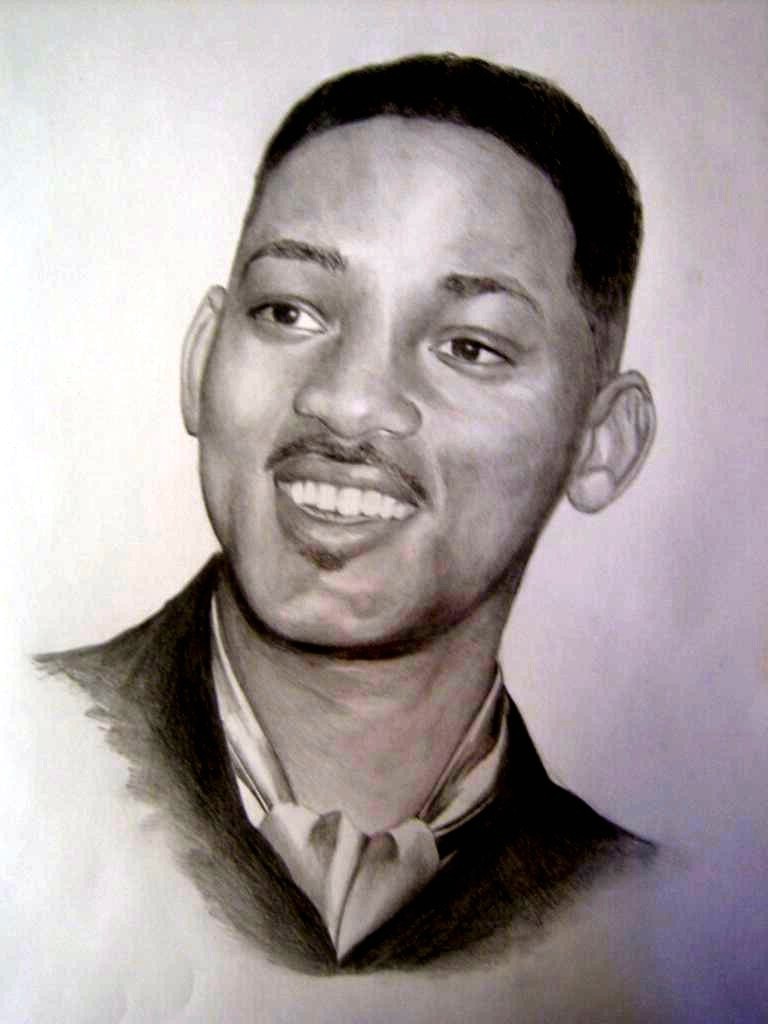 Actor Will Smith Drawing Stunning Sketch