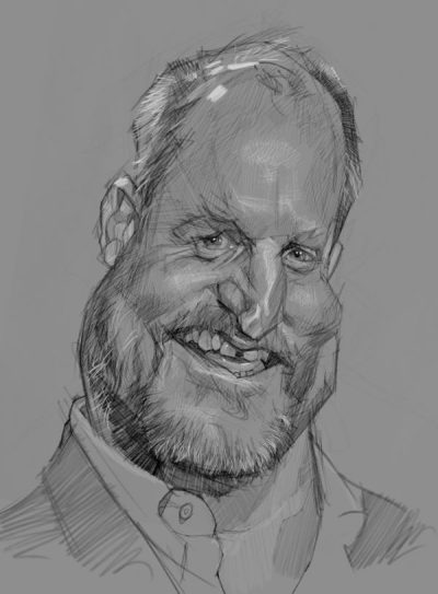 Actor Woody Harrelson, Activist Advocate, Award-Winning Performer, Versatile Talent, Film Star Drawing