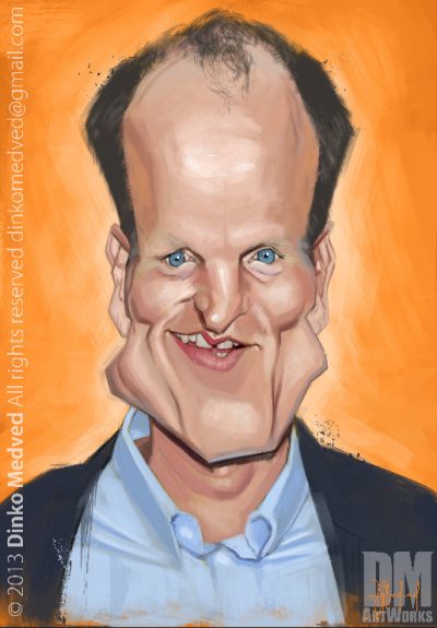 Actor Woody Harrelson, Activist Advocate, Award-Winning Performer, Versatile Talent, Film Star Drawing