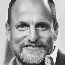 Actor Woody Harrelson Drawing