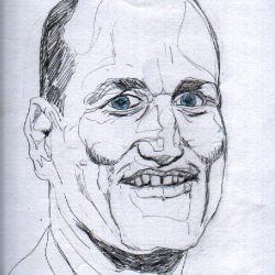 Actor Woody Harrelson Drawing Art