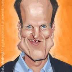 Actor Woody Harrelson Drawing Hand drawn Sketch