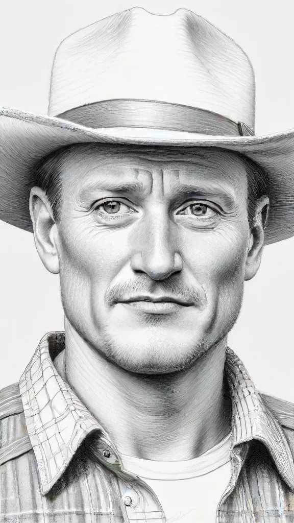 Actor Woody Harrelson Drawing Sketch Picture