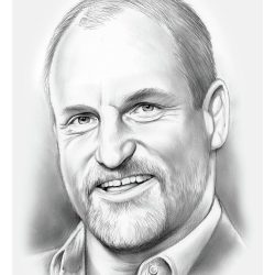 Actor Woody Harrelson Drawing Stunning Sketch