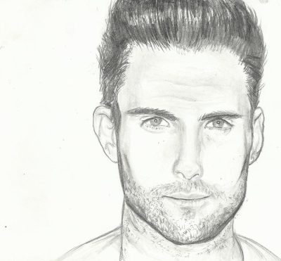 Adam Levine, Musician, Maroon 5, Songwriter, Singer Drawing