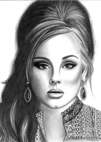 Adele, Emotion, Ballads, Soulful, Voice Drawing