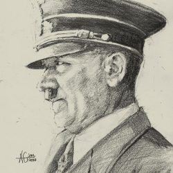 Adolf Hitler Drawing Beautiful Artwork