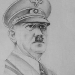 Adolf Hitler Drawing Detailed Sketch