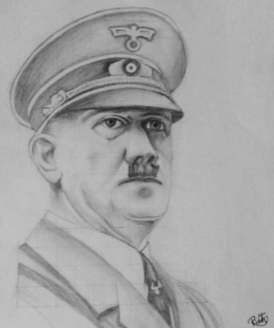 Adolf Hitler, Holocaust, World War II, Nazi, Dictator Drawing