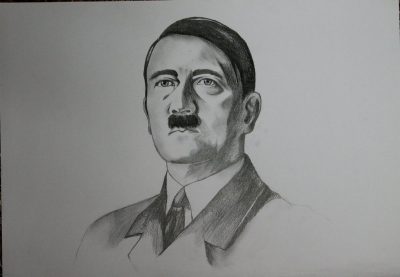 Adolf Hitler, Holocaust, World War II, Nazi, Dictator Drawing