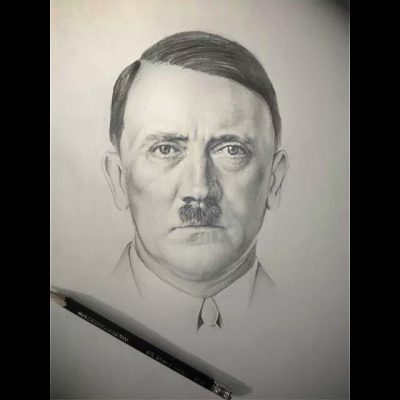 Adolf Hitler, Holocaust, World War II, Nazi, Dictator Drawing