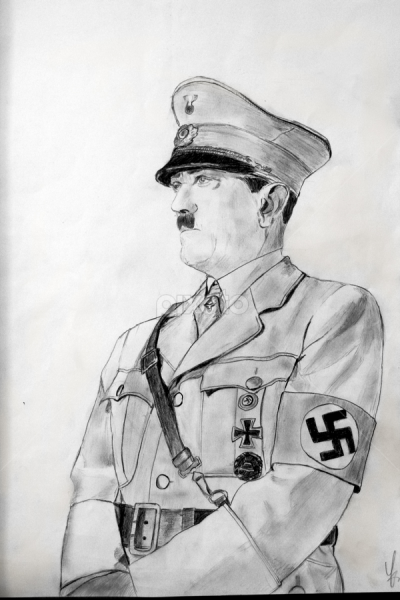 Adolf Hitler, Holocaust, World War II, Nazi, Dictator Drawing