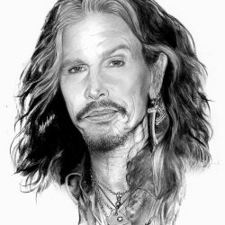 Aerosmith Drawing Realistic Sketch