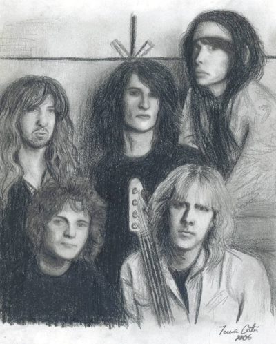 Aerosmith, Legends, Band, Rock, Music Drawing