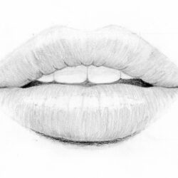 Aesthetic Lips Drawing