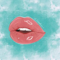 Aesthetic Lips Drawing Realistic Sketch