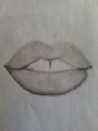 Aesthetic Lips, Vibrant Color, Perfect Shape, Bold Styles, Glossy Finish Drawing