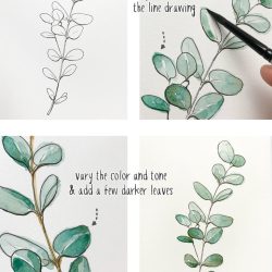 Aesthetic Plant Drawing Artistic Sketching