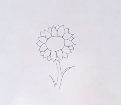 Aesthetic Sunflower, Serene Whimsy, Vibrant Colors, Nature’s Beauty, Bright Blooms Drawing