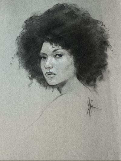 Afro, Style, Identity, Culture, Heritage Drawing