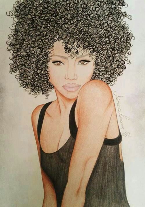 Afro Drawing Amazing Sketch