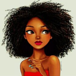 Afro Drawing Art