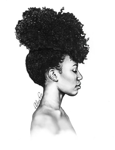 Afro, Style, Identity, Culture, Heritage Drawing