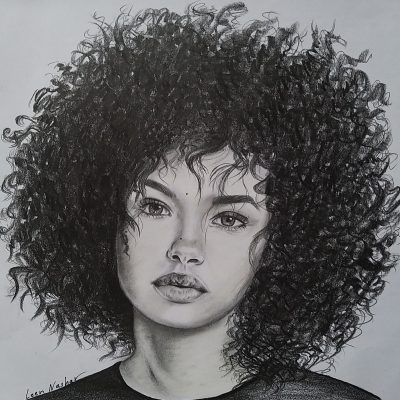 Afro, Style, Identity, Culture, Heritage Drawing