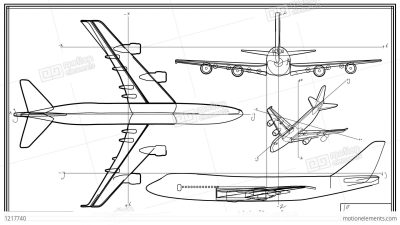 Aircraft Engineering, Aviation Technology, Flight Mechanics, Maintenance Systems, Aerodynamics Drawing