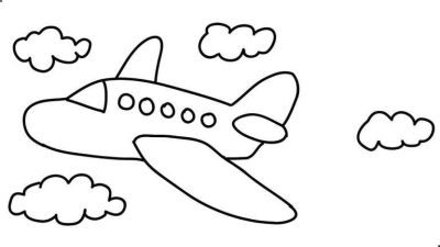 Airplane Simple, Flight Made Easy, Effortless Journey, Streamlined Air Travel, Easy Travel Drawing