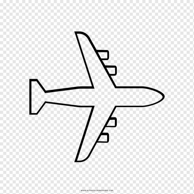 Airplane Simple, Efficient Journey, Easy Travel, Quick Flights, Hassle-Free Drawing