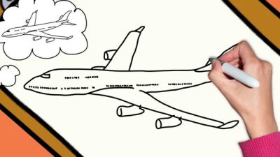 Airplane Simple, Adventure Quick, Flight Easy, Travel Effortless, Journey Smooth Drawing