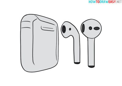 Airpods, Audio, Earbuds, Wireless, Apple Drawing