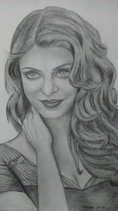 Aishwarya Rai, Actress, Miss World, Philanthropist, Bollywood Star Drawing