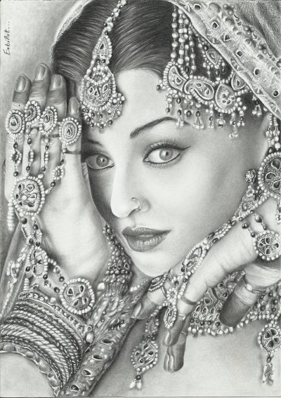 Aishwarya Rai, Actress Extraordinaire, Beauty Queen, Bollywood Star, Miss World Drawing