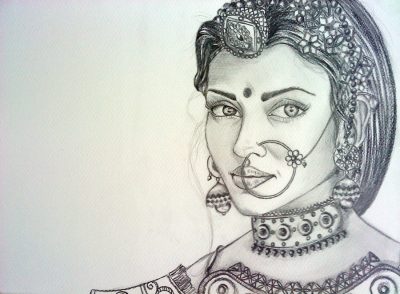 Aishwarya Rai, Beauty, Icon, Actress, Bollywood Drawing