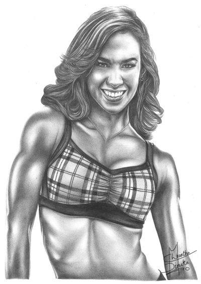 Aj Lee, WWE Legend, Sports Entertainer, Wrestling Icon, Diva Champion Drawing