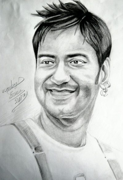 Ajay Devgn, Action Star, Bollywood Actor, Film Director, Producer Drawing