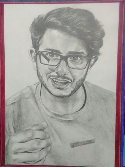 Ajey Nagar, Comedian, Influencer, Content Creator, YouTuber Drawing