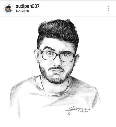 Ajey Nagar, Comedian, Influencer, Content Creator, YouTuber Drawing